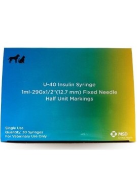 Siringa insulina veterinaria 30 pezzi 40ui/ml