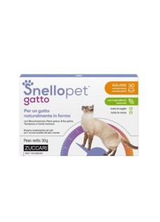 Snellopet gatto - integratore alimentare per l'equilibrio del peso del gatto - Zuccari - 30 compresse masticabili