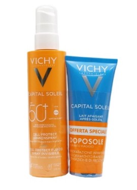 Vichy solare Cell Protect spf 50+ 200 millilitri + doposole omaggio 100 millilitri