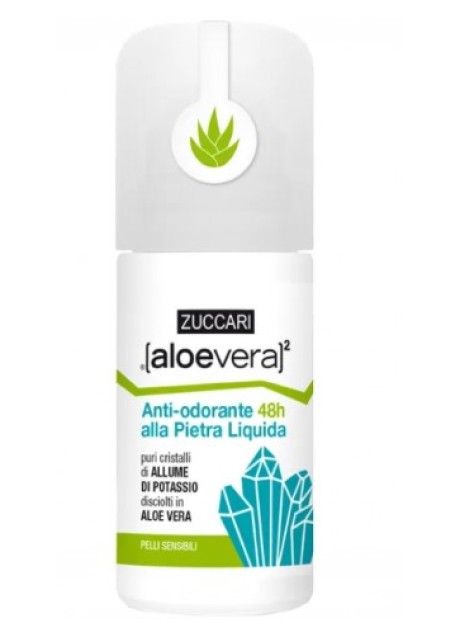Aloevera2 - Antiodorante alla Pietra Liquida - Roll on 50 millilitri 