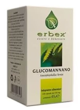 GLUCOMANNANO 100CPS 430MG ERBEX