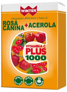 WINTER VITAMINA C PLUS 1000 ROSA CANINA + ACEROLA 32 COMPRESSE
