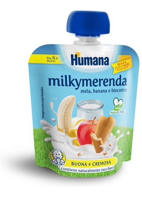 Milkymerenda mela banana biscotto 100 grammi