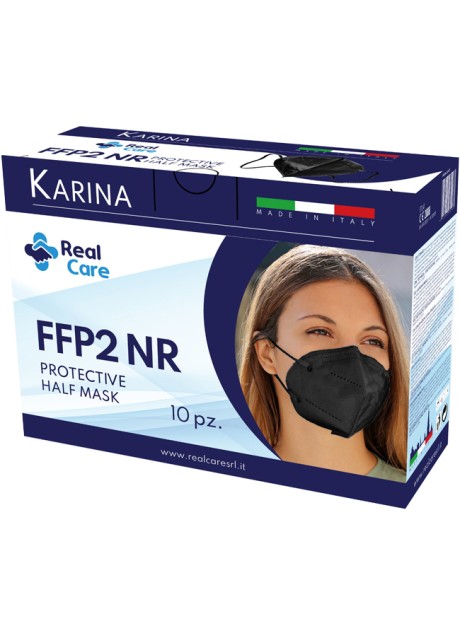 MASCHERINA FFP2 NERA KARINA 10PZ