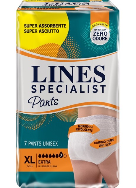 PANNOLONE MUTANDINA LINES SPECIALIST UNISEX EXTRA XL 7 PEZZI