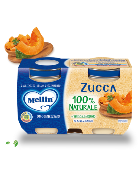 MELLIN-OMO ZUCCA 2X125G