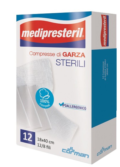 GARZA MEDIPRESTERIL 12/8 18X40