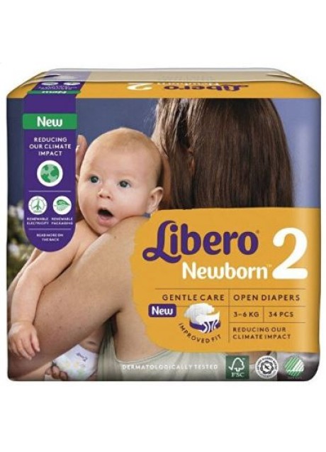 LIBERO NEWBORN 2 3-6 KG 34P 8419