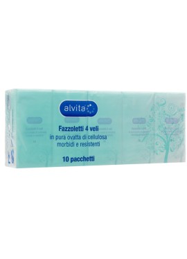 ALVITA FAZZOLETTI CARTA 6X10PZ