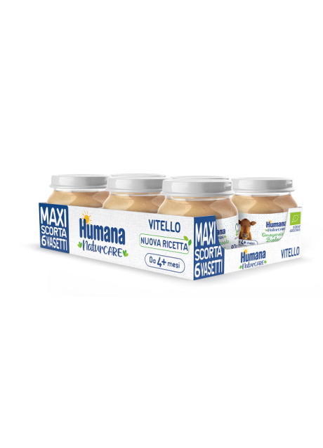 HUMANA OMOGENEIZZATO VITELLO BIO 6 VASETTI DA 80 G