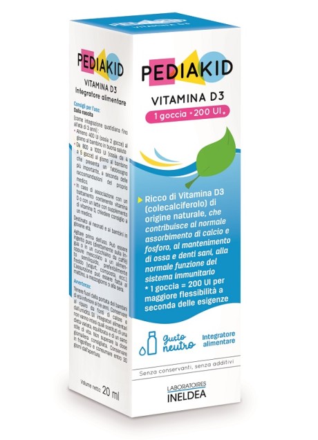 PEDIAKID VITAMINA D3 200IU