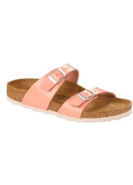 Birkenstock Sydney - sandalo con due cinturini sottili - colore coral peach - misura 38