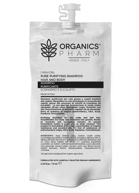 ORGANICS PHARM SHAMPOO PURIFICANTE 75 ML