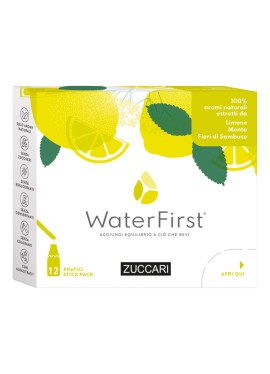 WATER FIRST LIMONE-MENTA-FIORI DI SAMBUCO 12 STICK PACK