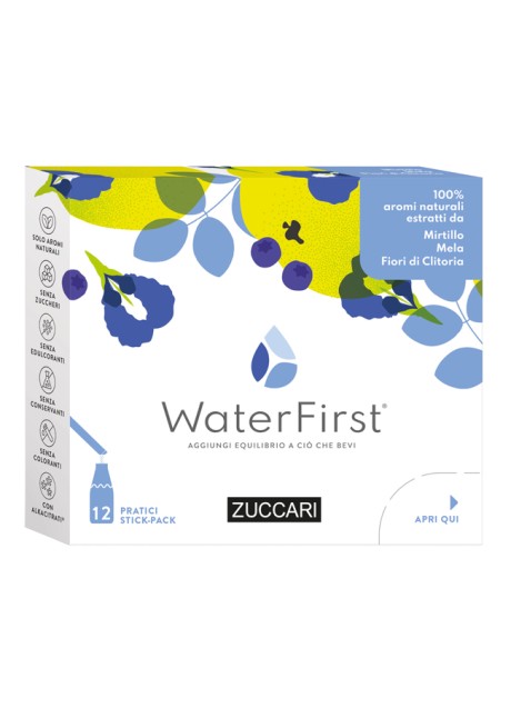 WATER FIRST MIRTILLO-MELA-FIORI CLITORIA 12 STICK PACK