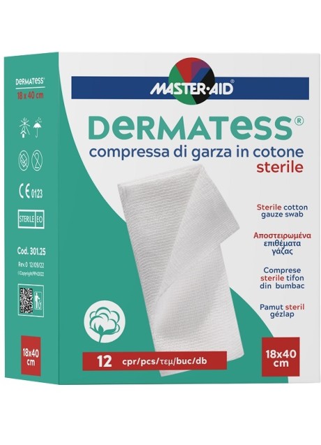 DERMATESS COT GARZA 18X40 12PZ