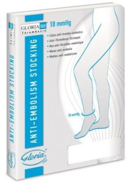 GLORIAMED THROMBOSIS 18 PUNTA CHIUSA CON FORO D'ISPEZIONE MONOCOLLANT DESTRO CORTO MISURA L 1 PEZZO