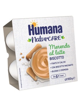 HUMANA MERENDA LATTE BISCOTTO 4 PEZZI DA 100 G