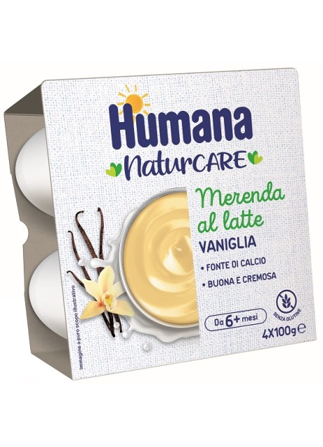 HUMANA MERENDA VANIGLIA 4 VASETTI DA 100 G