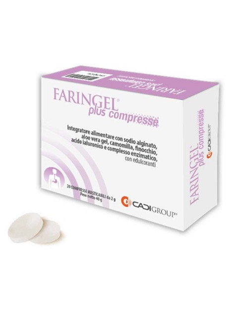 Faringel plus 20 compresse masticabili per minimizzare i sintomi del reflusso gastroesofageo 