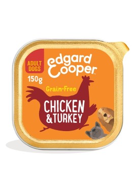 EDGARD&COOPER DOG E ADULT CHICKEN TURKEY 150 G