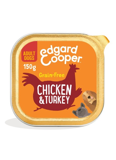 EDGARD&COOPER DOG E ADULT CHICKEN TURKEY 150 G