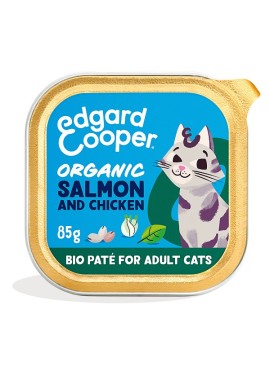 EDGARD&COOPER CAT EXPORT CUP ORGANIC SALMON&CHICKEN 85 G