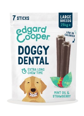 EDGARD&COOPER DOG DENTAL STRAWBERRY MINT LARGE