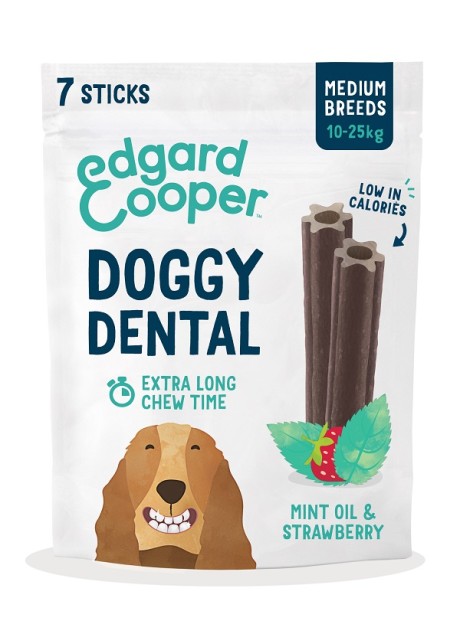 EDGARD&COOPER DOG DENTAL STRAWBERRY MINT MEDIUM