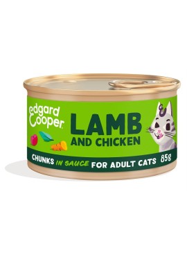 EDGARD&COOPER CAT EXPORT ADULT CHUNKS LAMB/CHICKEN 85 G