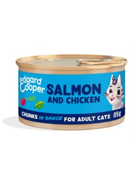 EDGARD&COOPER CAT EXPORT ADULT CHUNKS SALMON/CHICKEN 85 G