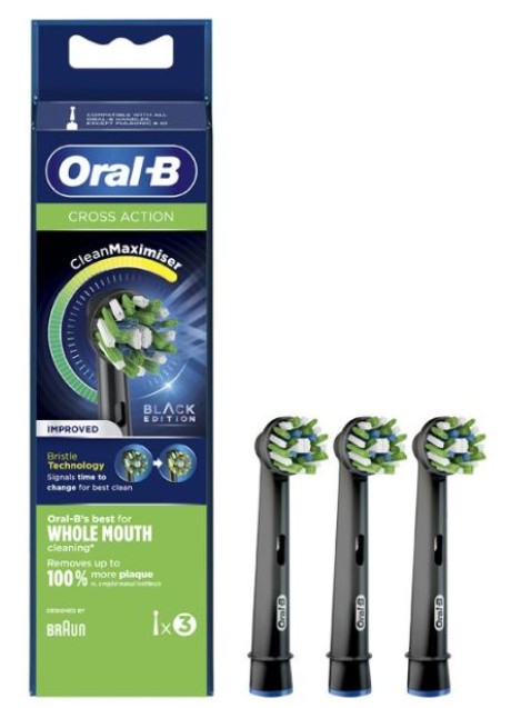 ORALB PW REFILL CROSS BLACK3PZ