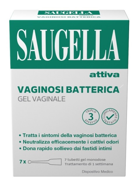 SAUGELLA ATTIVA VAGINOSI BATTERICA GEL VAGINALE 7 TUBETTI MONODOSE