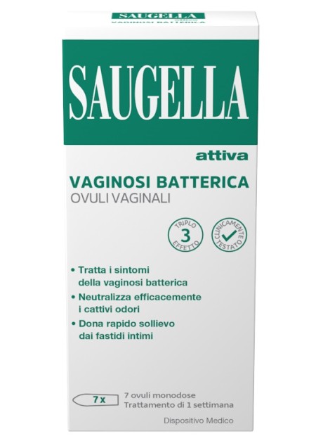 SAUGELLA ATTIVA VAGINOSI BATTERICA 7 OVULI VAGINALI