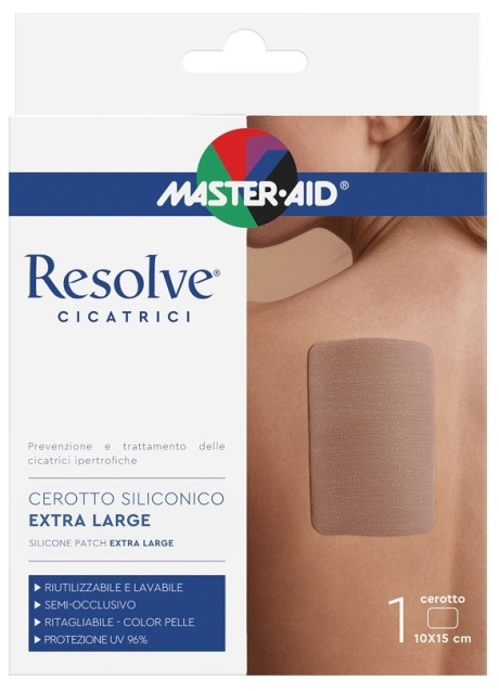 CEROTTO SILICONICO MASTER-AID RESOLVE CICATRICI EXTRA LARGE10X15 CM 1 PEZZO