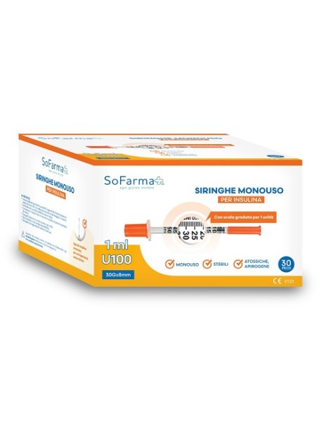 SIRINGA INSULINA 1ML 30PZ SF+
