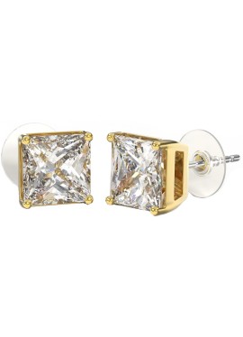 BJT381 ORECCHINO QUEEN MARGARET 8MM GOLD PLATED