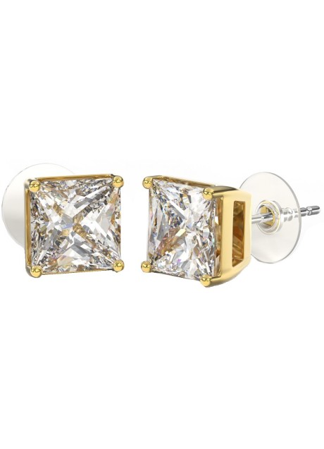 BJT381 ORECCHINO QUEEN MARGARET 8MM GOLD PLATED