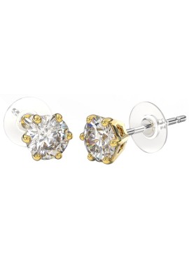 BJT393 ORECCHINO QUEEN CHARLOTTE 5MM GOLD PLATED