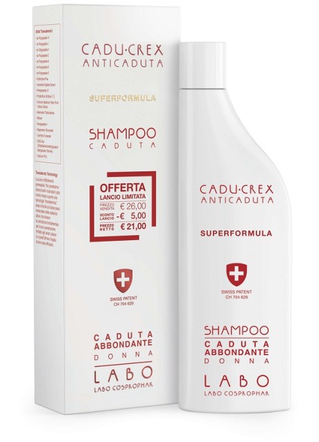 SHAMPOO CADU-CREX CADUTA SUPERFORMULA CADUTA ABBONDANTE DONNA 150 ML