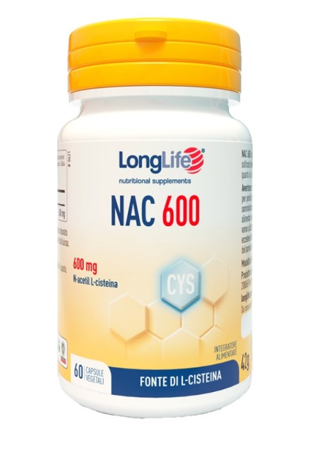 LONGLIFE NAC 600MG 60CPS