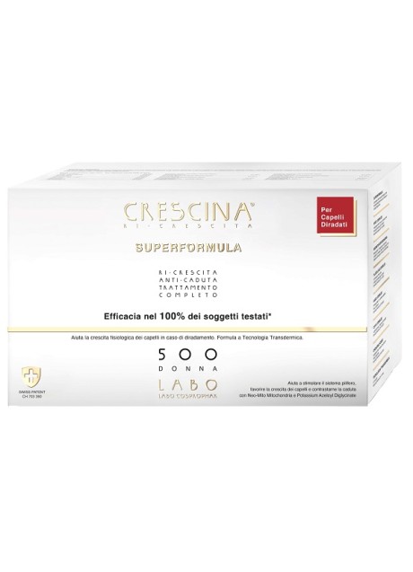 CRESCINA RI CRESCITA SUPER FORMULA 500 DONNA TC 20+20 FIALE3,5 ML