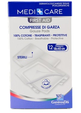 GARZA COTONE 18X40CM 12PZ