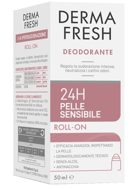 DERMAFRESH 24H P/SENS ROLL50ML