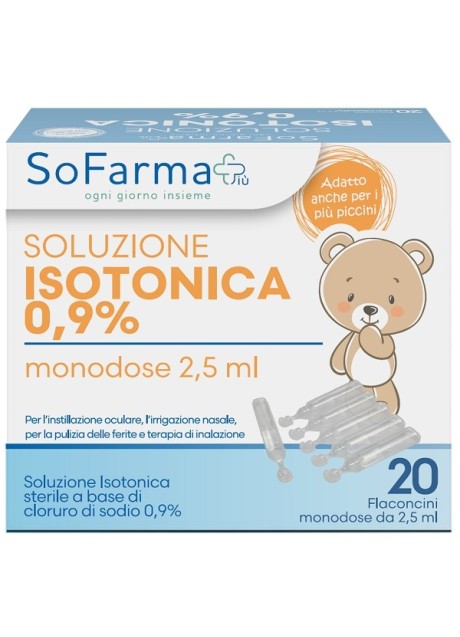 SOLUZ SALINA 0,9% 20FL 2,5ML SF+