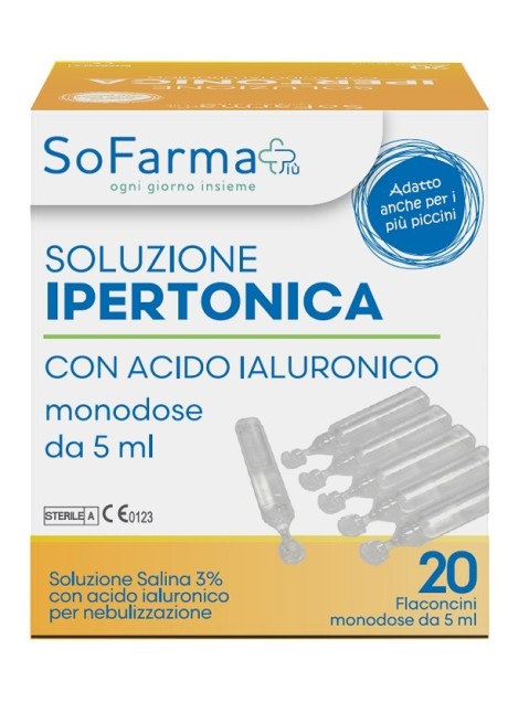 SOLUZ IPERTONICA 3% 20FL SF+