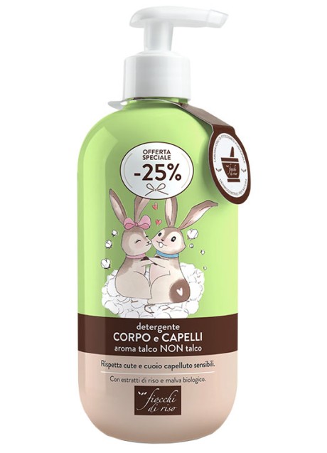FIOCCHI DI RISO DETERGENTE CAPELLI E CORPO TALCO 400 ML SPECIAL NEW