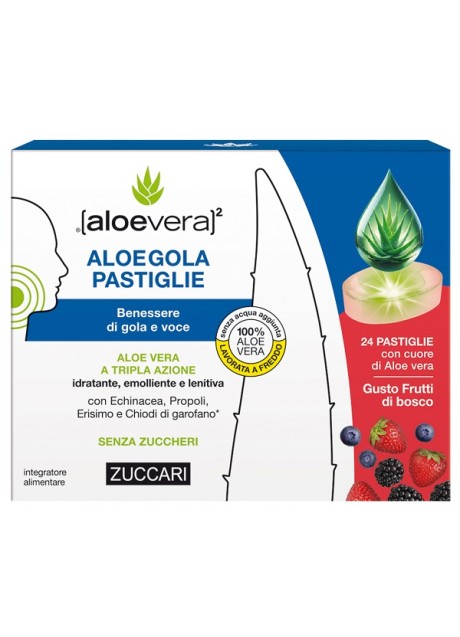 Zuccari- Aloegola Frutti Rossi 20 pastiglie da 2,5 grammi