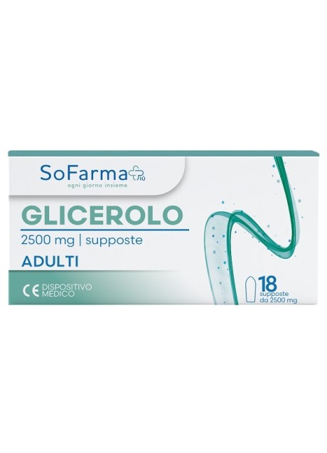 GLICEROLO AD 2250MG 18SUPP SF+
