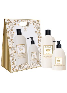 LA ROSA COFANETTO BAG BIO BAGNODOCCIA DELICATO ALL'OLIO DI OLIVA BIO + BIO CREMA FLUIDA CORPO ALL'OLIO DI OLIVA BIO